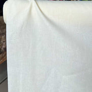 Linen Cotton Blend Fabric- Off White- 58