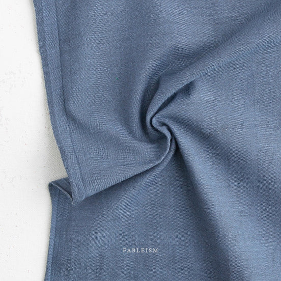 Watercolor Wovens- French Blue- Fableism- Cotton Woven- 44” Wide