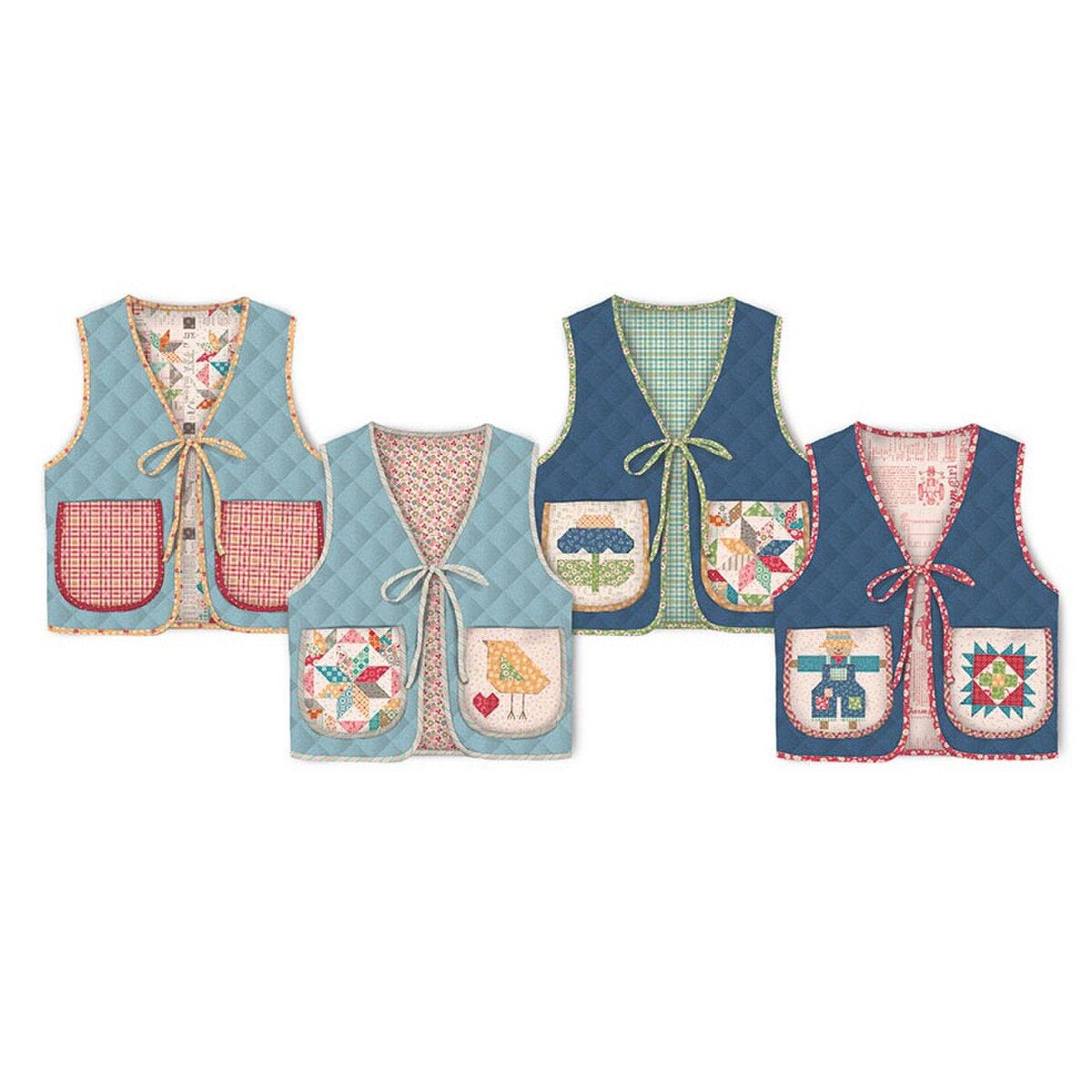 Quilted Vest Paper Pattern- Farmer’s Daughter