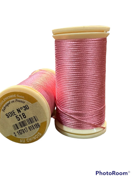 Sajou No. 518-PINK "ROSE" PERLE SILK THREAD- Fil au Chinois
