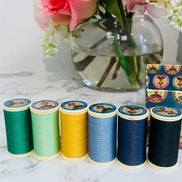 Sajou Assortment #4 Box- BRIGHT Tones- 12 Spools GLOVING THREAD