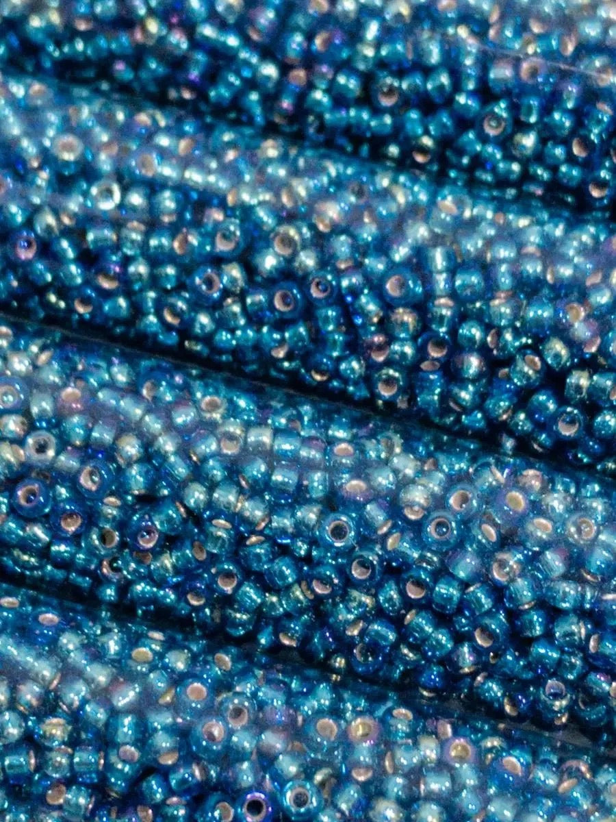 Miyuki 11/0 Round Glass Seed Beads- Capri Blue AB (2013)