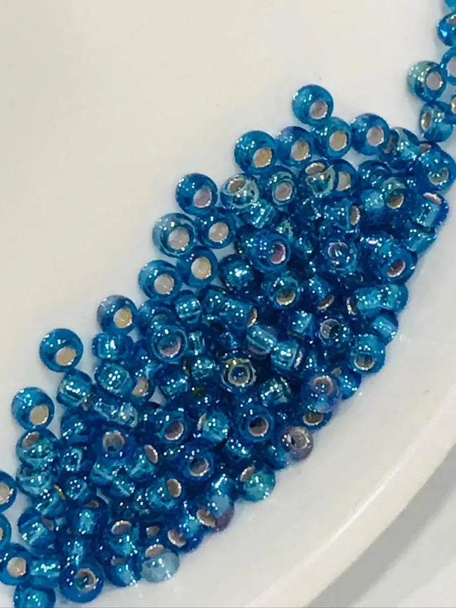 Miyuki 11/0 Round Glass Seed Beads- Capri Blue AB (2013)