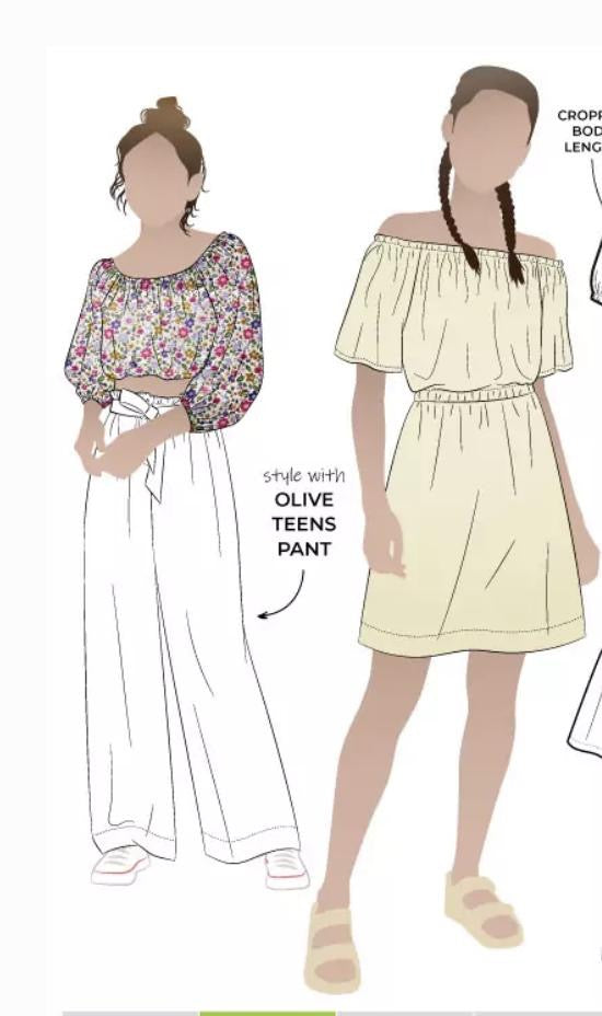 Delta Teens Top/ Dress - Style Arc Paper Pattern- Sizes 8-16