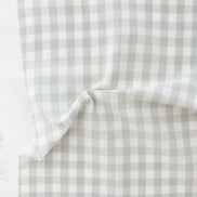 Camp Gingham- “Mist” Light Gray- Fableism- 44” Wide- Cotton Woven- 3/8” Squares