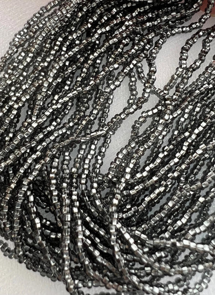 Gray/ Grey Round 11* Beads Silver Lined (2185)