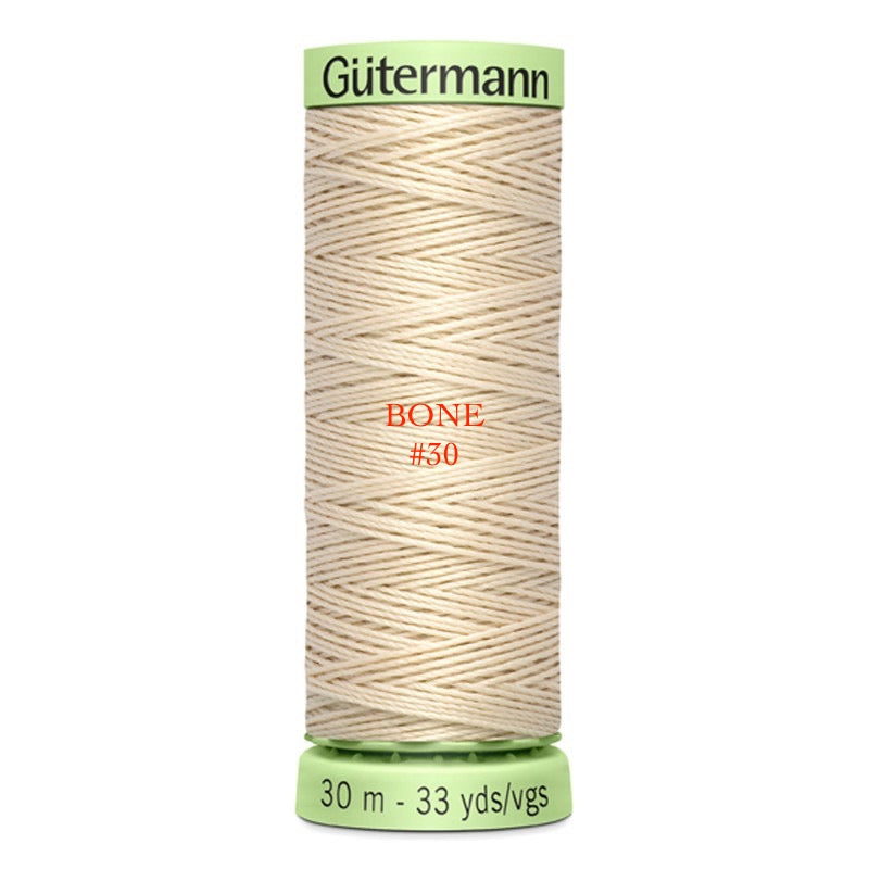 Gutermann- Poly Top Stitch Thread- 33 Yds- #30 Bone