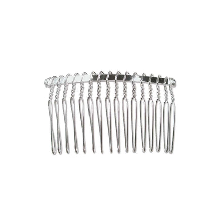 Hair Comb 2.5" Silver or Gold Plate