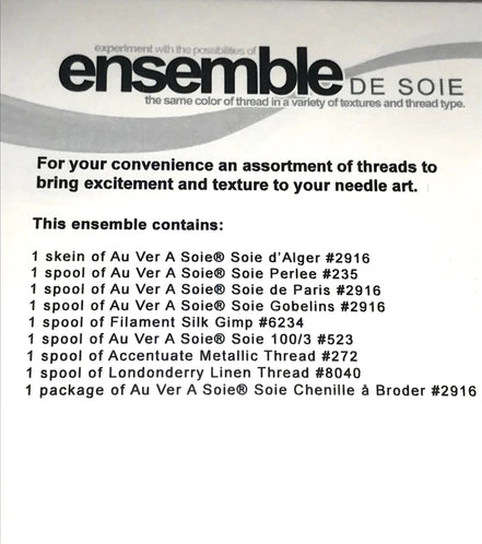 Au Ver A Soie & Londonderry- Ensembles de Soie - Rhubarb (Red)