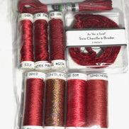 Au Ver A Soie & Londonderry- Ensembles de Soie - Rhubarb (Red)