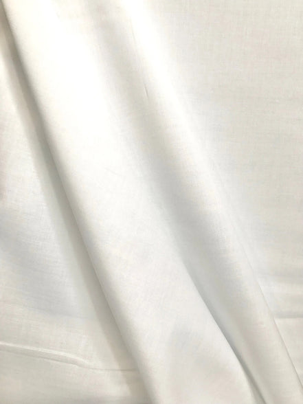 White Soft Cotton Batiste 44" Wide- Bright White or Off White