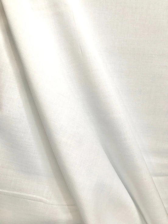 White Soft Cotton Batiste 44" Wide- Bright White or Off White