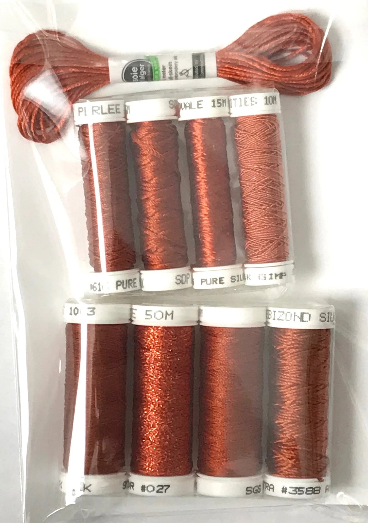 Au Ver A Soie & Accentuate- Ensembles de Soie - COPPER LEAF