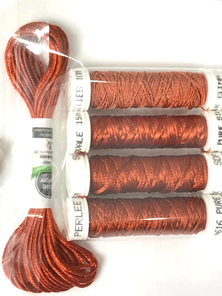 Au Ver A Soie & Accentuate- Ensembles de Soie - COPPER LEAF