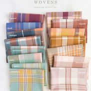 Dusty Mauve, Off-White “Soft Rose”- Fableism- Arcade Plaid- 44” Wide- Cotton Woven