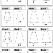 McCall's Sewing Pattern Toddlers' Tent Tops, Dresses and Shorts- M5416- (1-2-3-4)