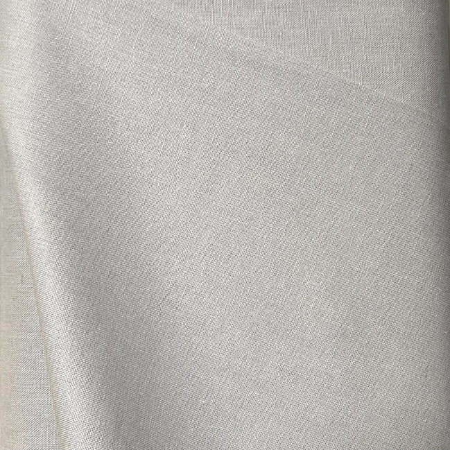 Pale Gray "Silver" Brussels Washer Linen- Rayon Blend Fabric- 52" Wide