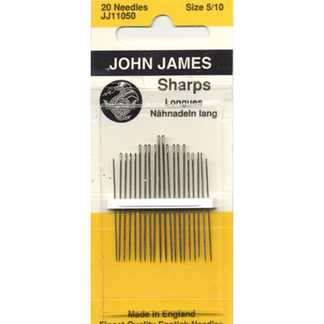 Sharps Needles- Sz 5/10- John James