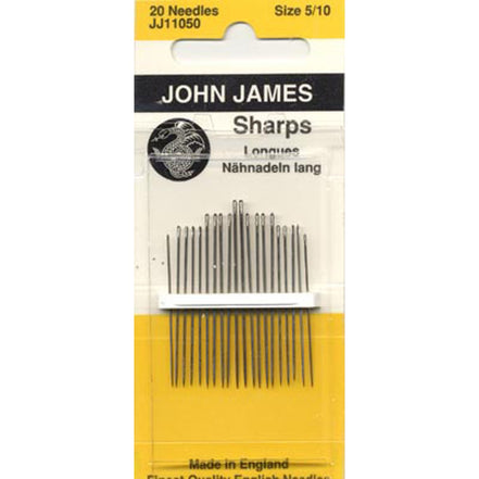 Sharps Needles- Sz 5/10- John James