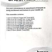 Au Ver A Soie & Accentuate- Ensembles de Soie - BRASS