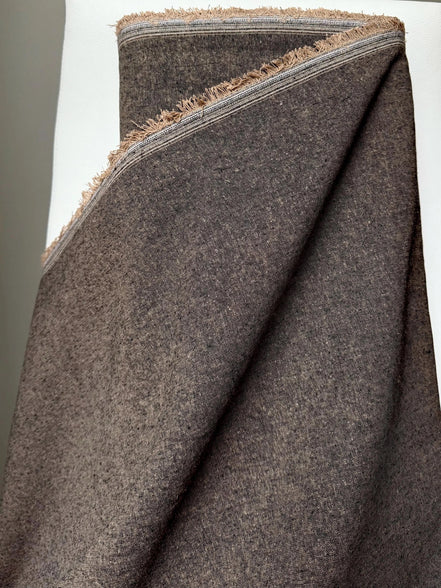 Essex Yarn Dyed Linen- Cotton Blend- “Espresso” Dark Brown- 44” Wide