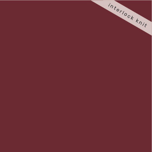 Solid Mulberry Organic Cotton Interlock Knit- 60” Wide- Birch