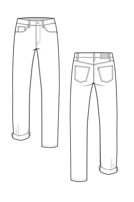 Morgan Jeans- Closet Core Paper Pattern