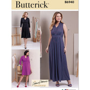 Butterick B6940 Sewing Pattern Misses' Knit Dresses by Palmer/Pletsch