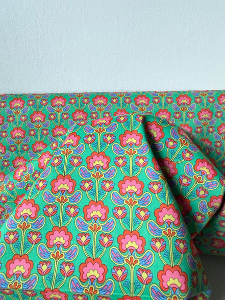 Liberty London- “Peacock Posy" Tana Lawn Cotton- 54” - Red, Pink, Blue, Green