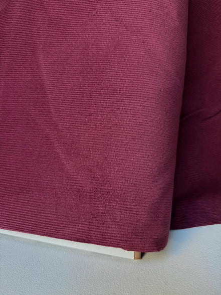 Wine “Merlot" Cotton Corduroy 14 Wale- 57” Wide Fabric
