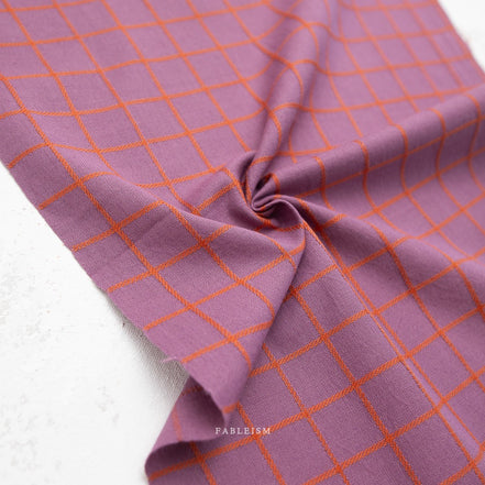 Trellis In Plum- Fine and Dandy- Fableism- Woven Cotton- 44"