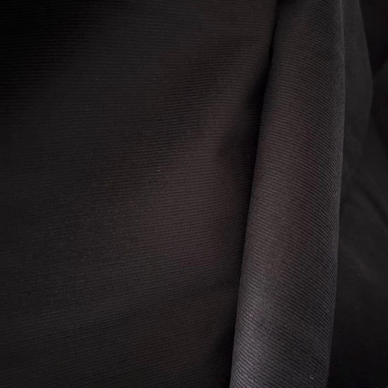 Black 21 Wale Cotton Corduroy- 57” Wide