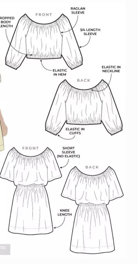 Delta Teens Top/ Dress - Style Arc Paper Pattern- Sizes 8-16