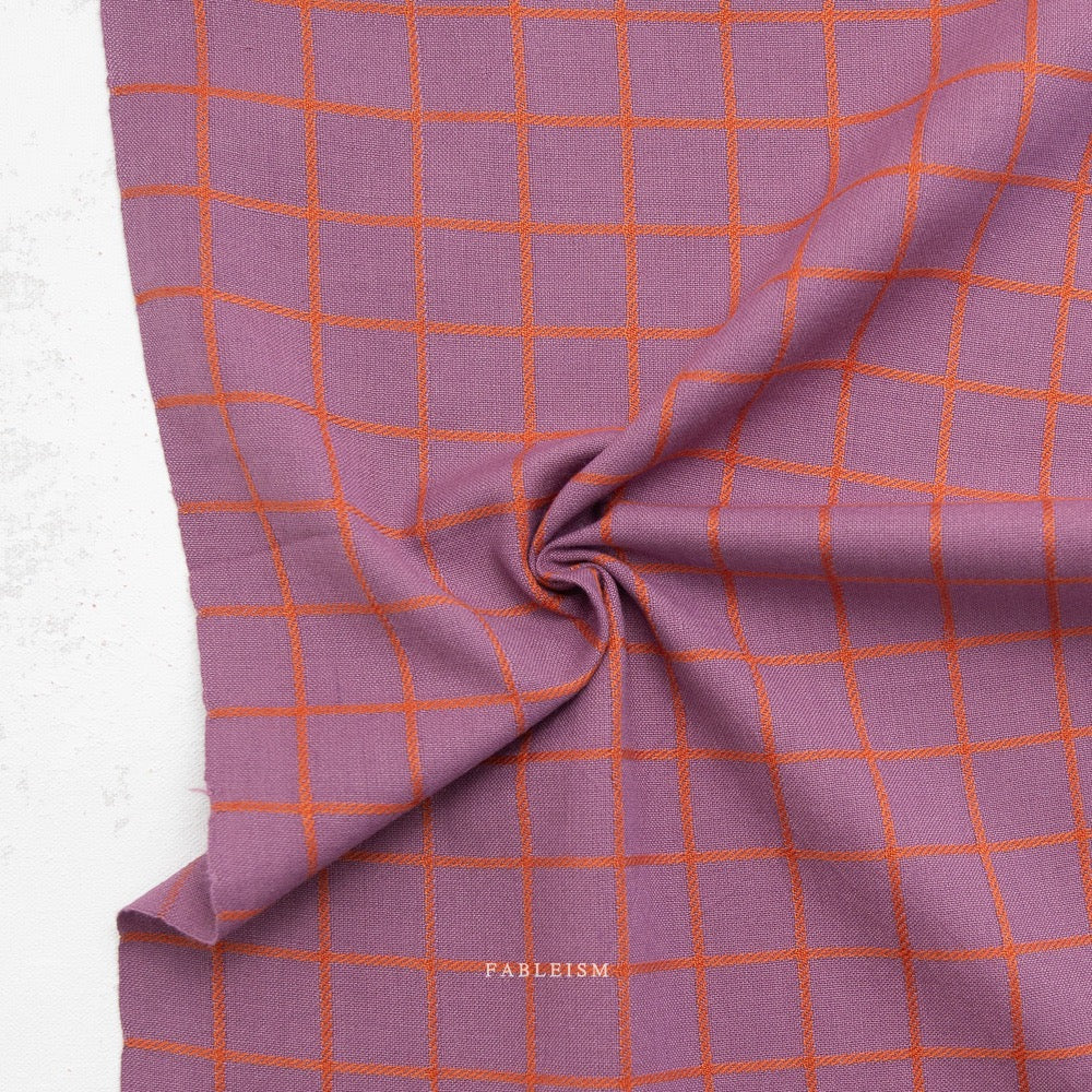 Trellis In Plum- Fine and Dandy- Fableism- Woven Cotton- 44
