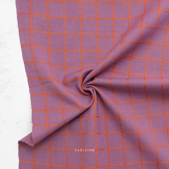 Trellis In Plum- Fine and Dandy- Fableism- Woven Cotton- 44"
