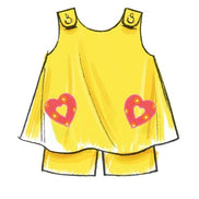 McCall's Sewing Pattern Toddlers' Tent Tops, Dresses and Shorts- M5416- (1-2-3-4)