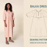 Balka Dress- Wardrobe By Me- Paper Pattern- Sizes 0-24