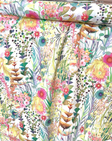 Tresco- White- Liberty London- Cotton Tana Lawn