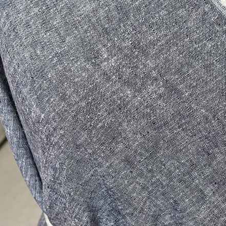 Brussels Washer Yarn Dye- Linen Rayon Blend- Blue "Denim"- 52" Wide
