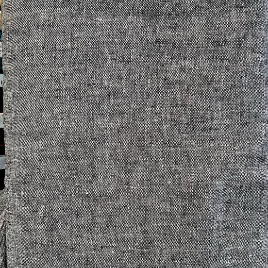 Brussels Washer Yarn Dye- Linen Rayon Blend- Black- 52" Wide