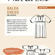 Balka Dress- Wardrobe By Me- Paper Pattern- Sizes 0-24