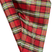 Red, Green, Black, White, Gold- Christmas Plaid Taffeta- 57” Wide- 