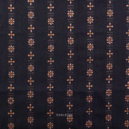 Beautiful Yarn Dyed Woven Cotton Fabric- “Forest Forage Daisies in Black