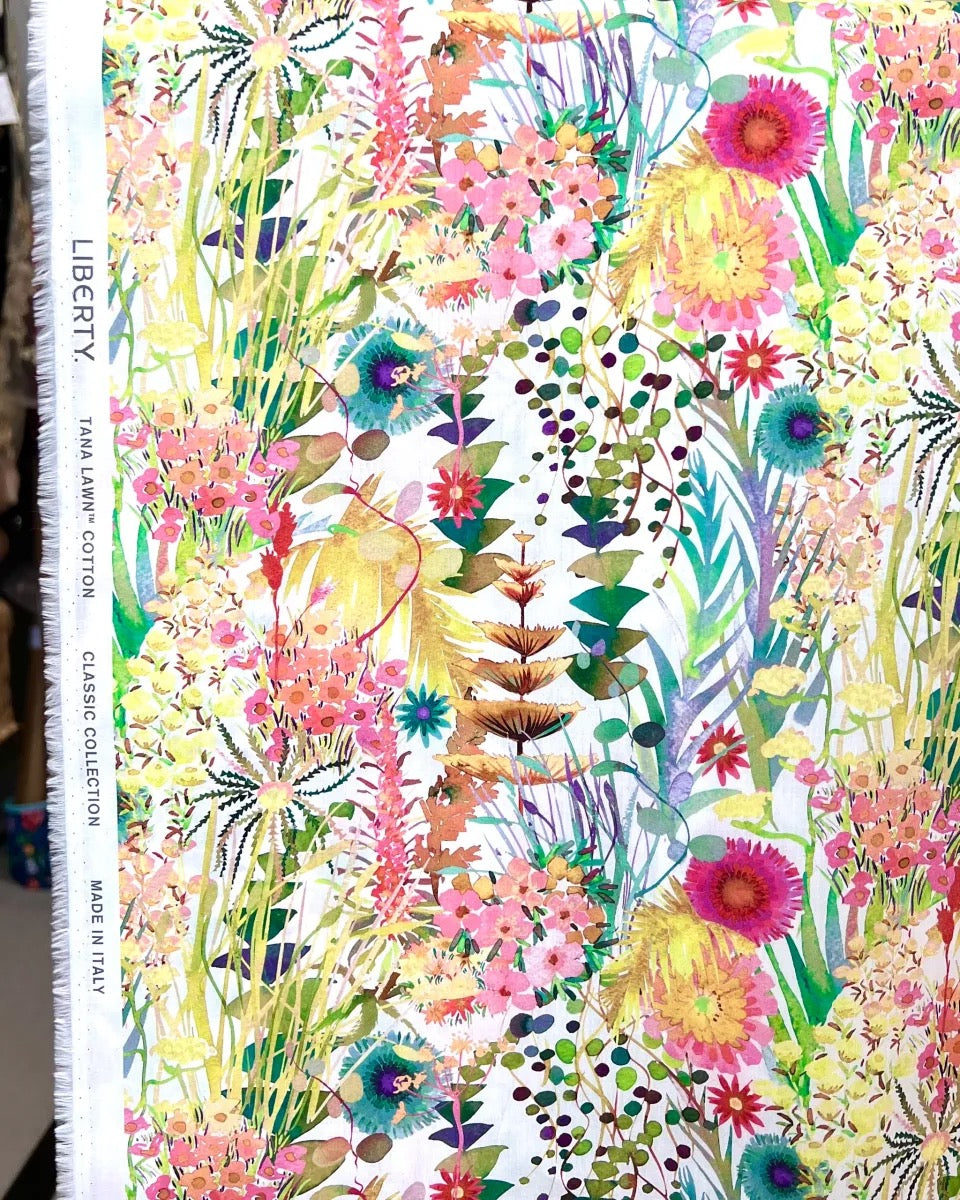 Tresco- White- Liberty London- Cotton Tana Lawn