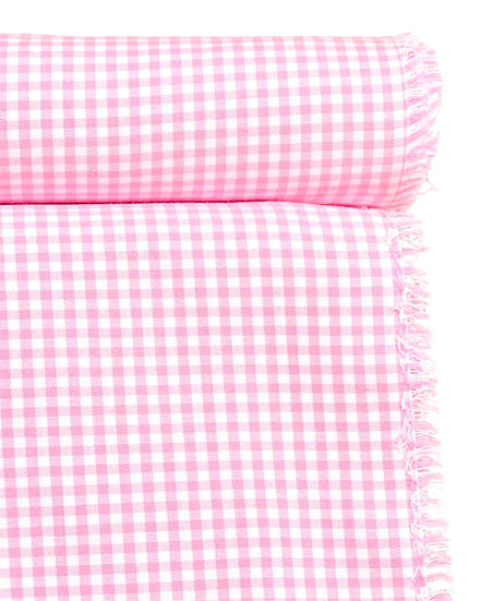 Pink Carolina Gingham- 1/8”- Cotton- 44” Wide- “Candy"
