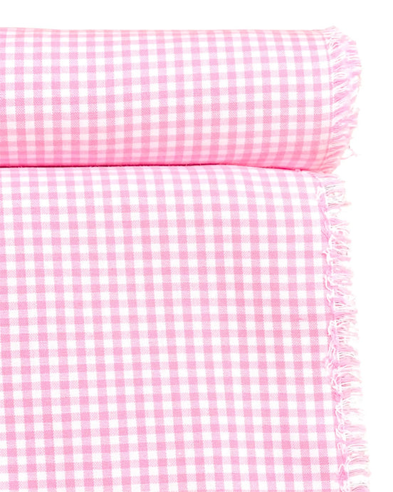 Pink Carolina Gingham- 1/8”- Cotton- 44” Wide- “Candy"