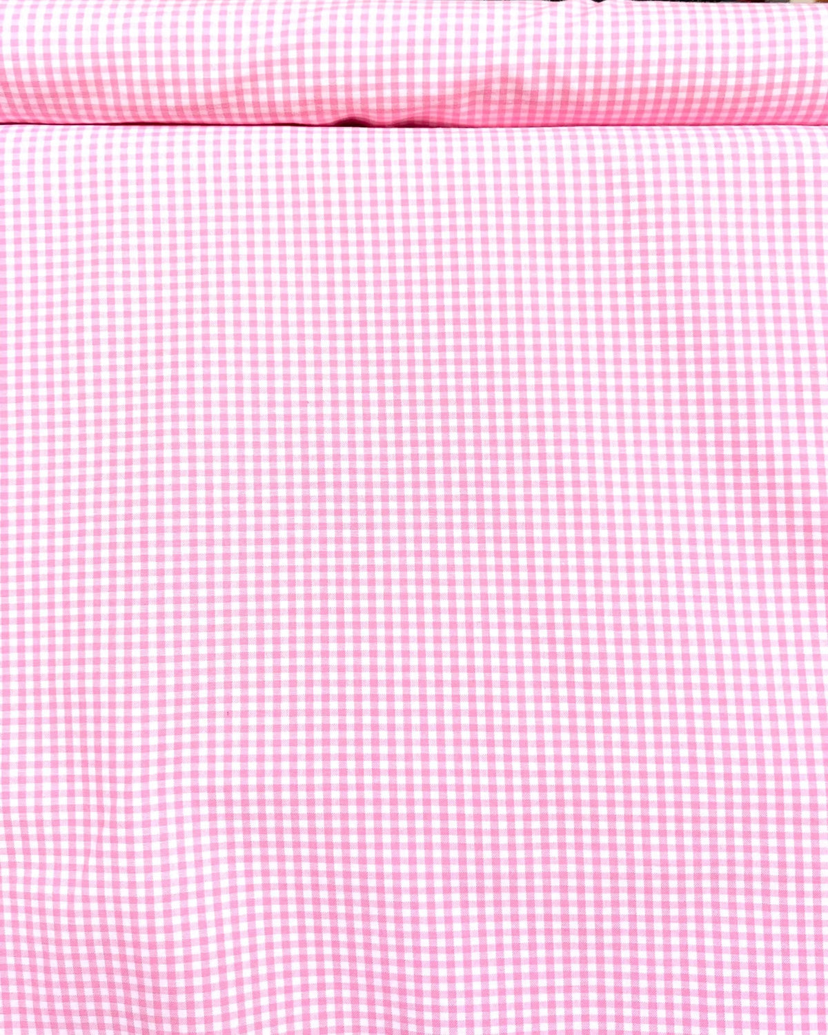 Pink Carolina Gingham- 1/8”- Cotton- 44” Wide- “Candy