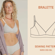 Bralette- Wardrobe By Me- Paper Pattern- Sizes 2XS-3XL