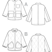 Fowler Barn Coat + Quilted Jacket- Closet Core Paper Pattern