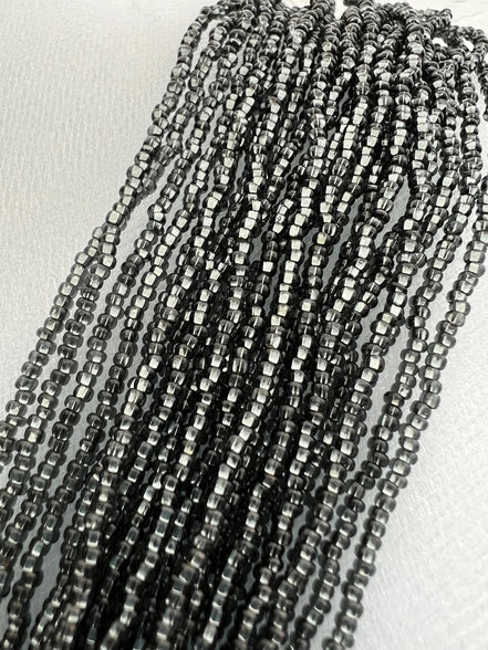 Gray/ Grey Round 11* Beads Silver Lined (2185)